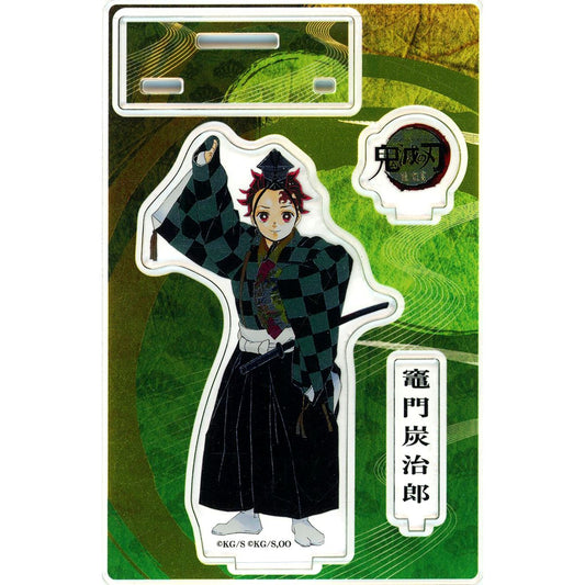 Tanjiro Kamado Demon Slayer: Kimetsu no Yaiba Foil Stamped Acrylic Figure Noh Kyogen Tsugi [USED]