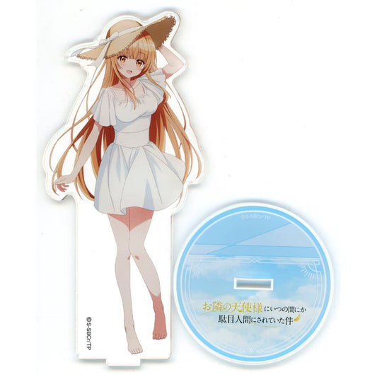 Mahiru Shiina The Angel Next Door Spoils Me Rotten Acrylic Stand White One-Piece Dress DokoPla x Kujimate Online Kuji Prize B-1 [USED]