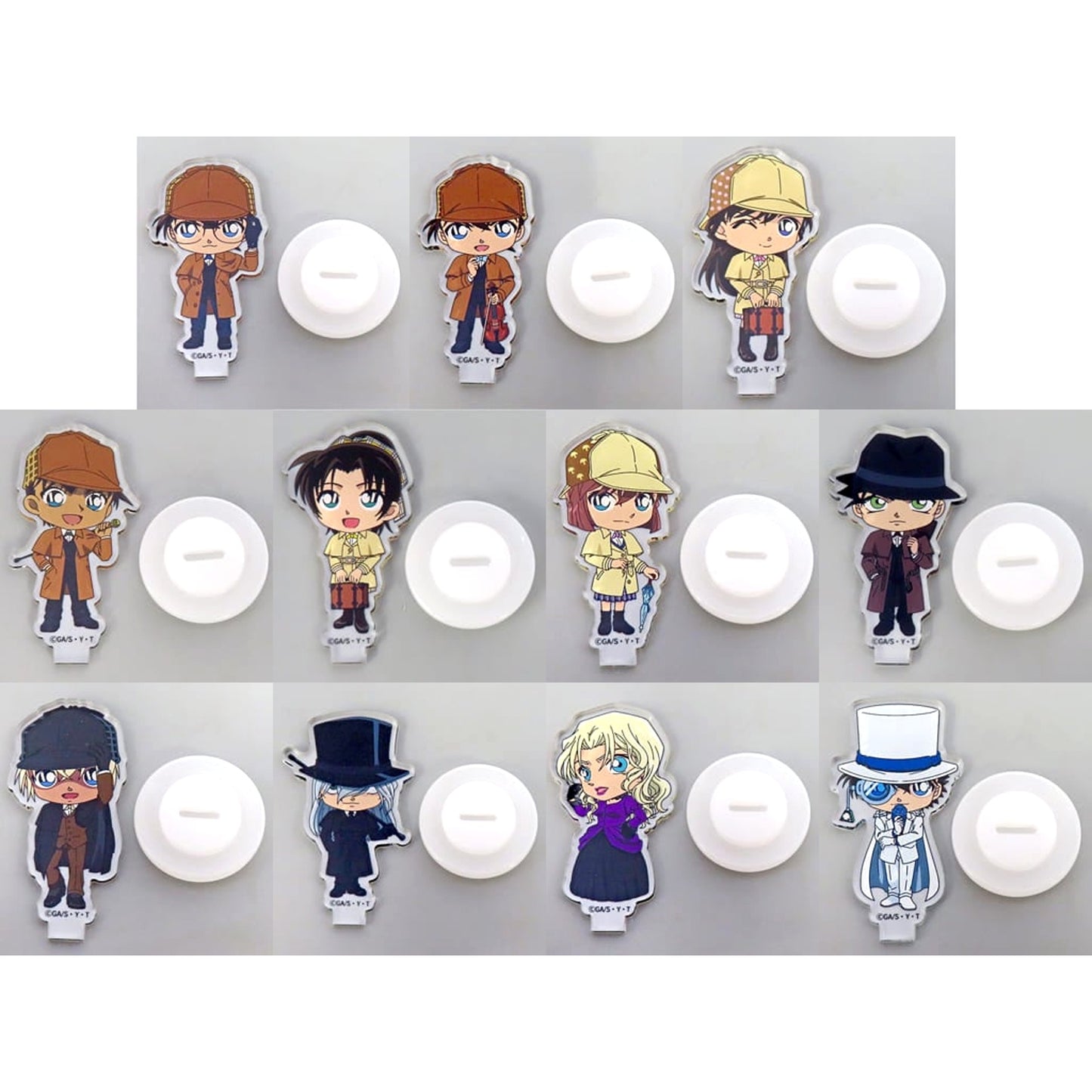 Detective Conan Conan Edogawa & Others All 11 Types Set Trading Holmes Wobbling Acrylic Stand Conan Plaza Exclusive Acrylic Stands [USED]
