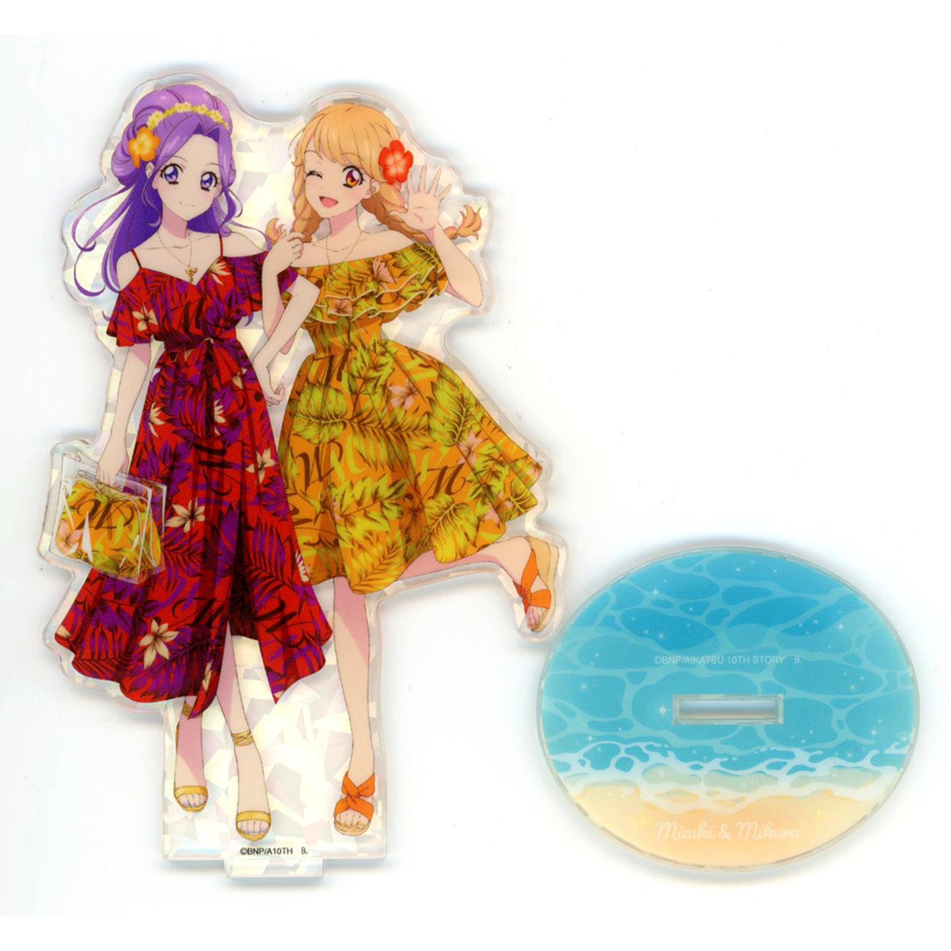 Mizuki Kanzaki & Mikuru Natsuki Aikatsu! 10th Story Starway to the Future WM Late Summer Collection Acrylic Stand [USED]