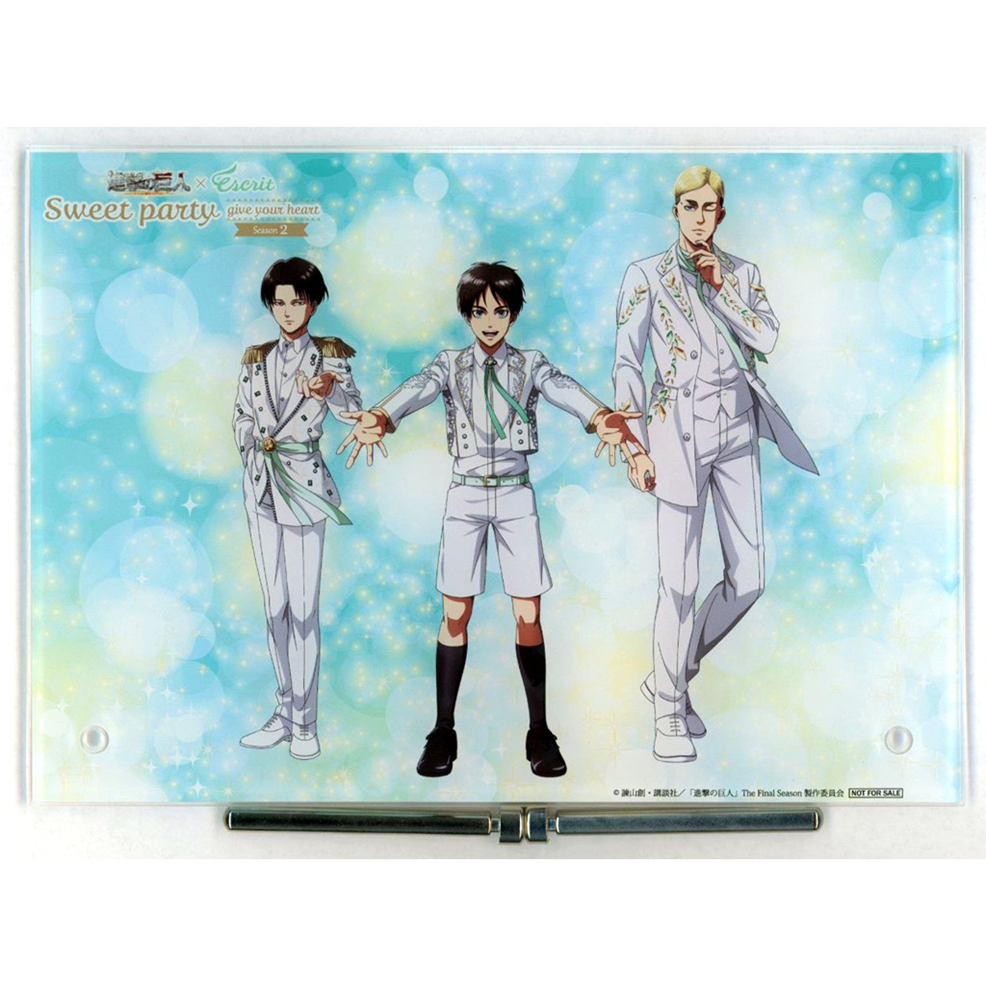 Group Attack on Titan Escrit Sweet Party give your heart Original Acrylic Art Panel Concept Room Stay Plan Benefit [USED]