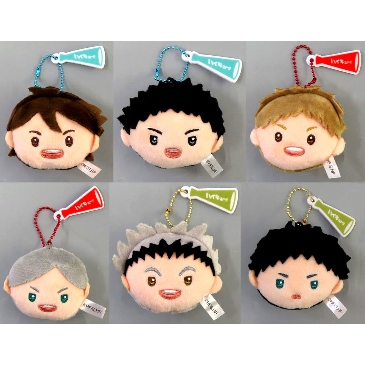 Haikyu!! Rinrin Bell Plush Cheering Ver.2 Set of 6 [USED]