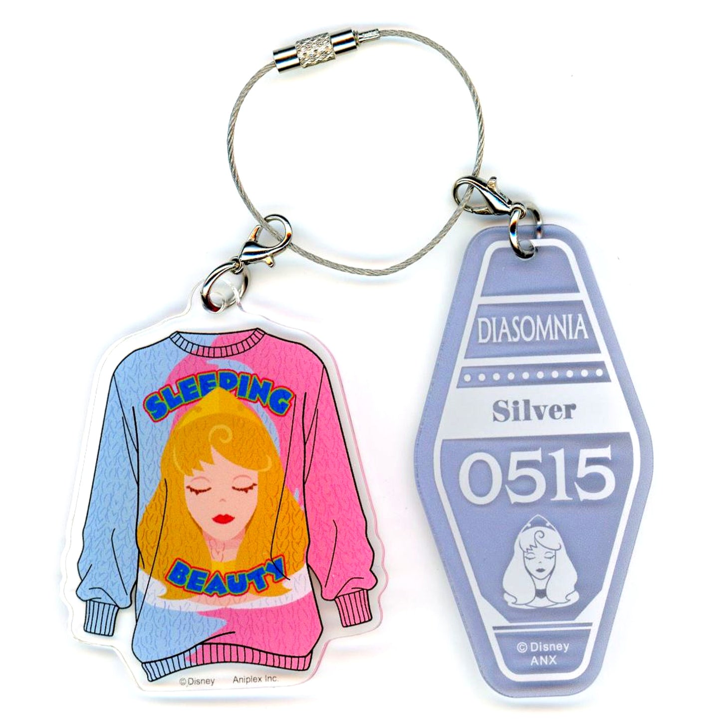 Silver Disney Twisted-Wonderland Outfit Acrylic Charm Relaxing My Room ver. Birthday Goods [USED]