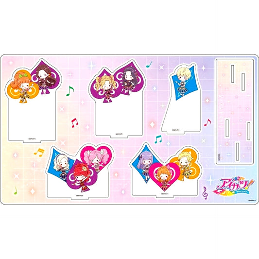 Group 04. School Dress Ver. Aikatsu! Premium Acrylic Diorama Plate GraffArt Illustration [USED]
