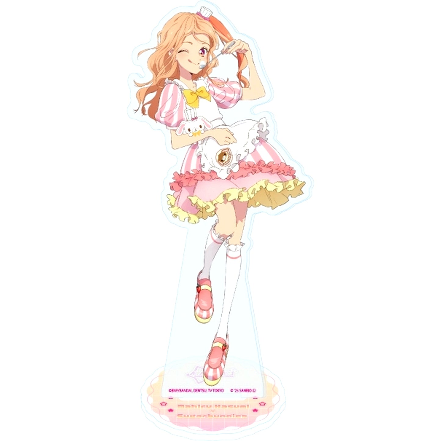 Mahiru Kasumi 03 Sugarbunnies Aikatsu Stars! Sanrio Characters Collabo Illustration Life-size Acrylic Stand [USED]