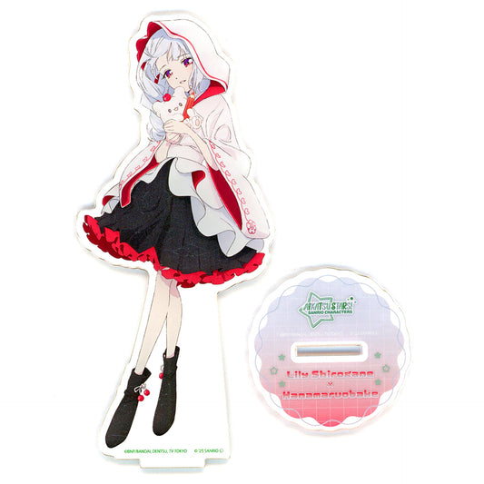Lily Shirogane 05 Hanamaruobake Aikatsu Stars! Sanrio Characters Collabo Illustration Life-size Acrylic Stand [USED]