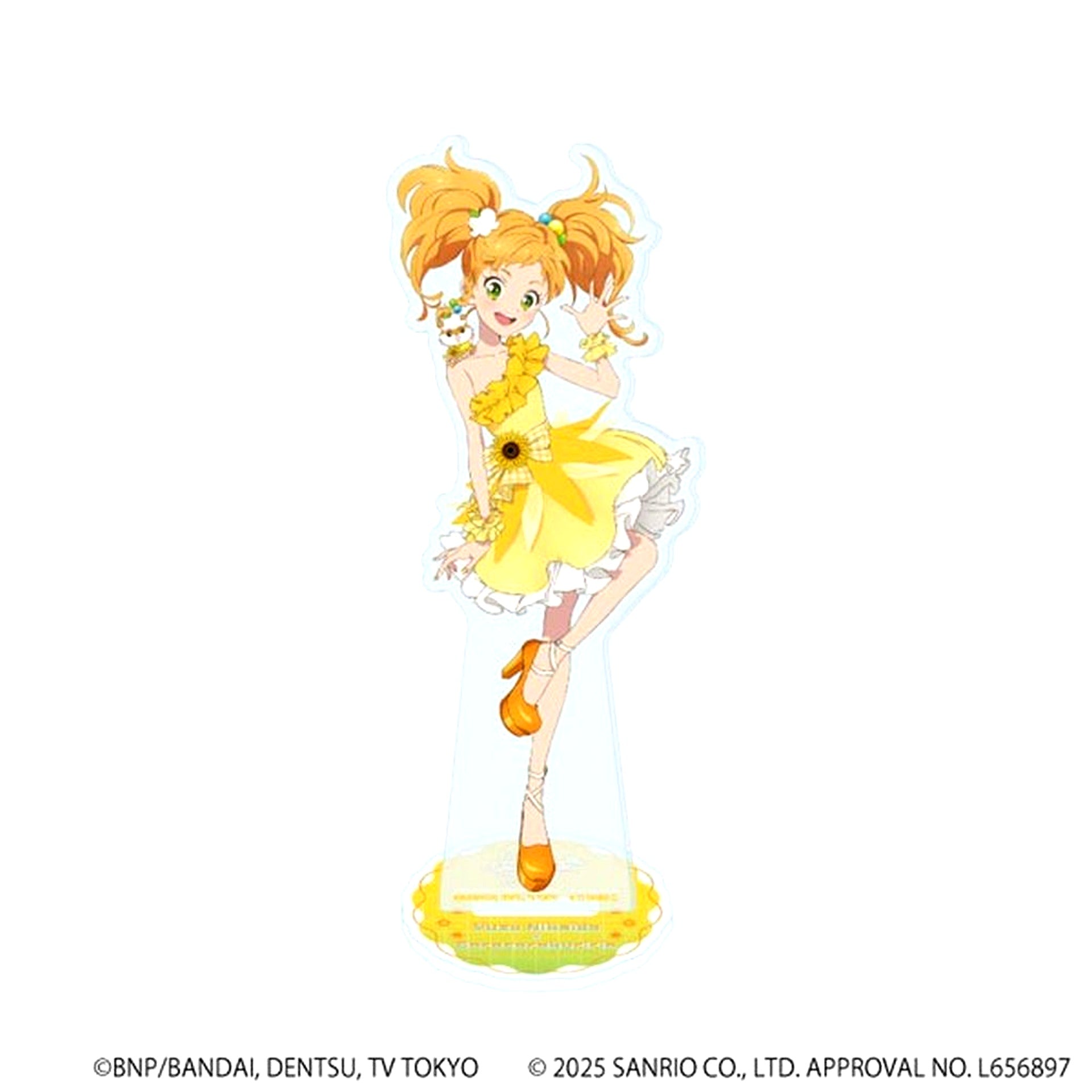 Yuzu Nikaido 08 Corocorokuririn Aikatsu Stars! Sanrio Characters Collabo Illustration Life-size Acrylic Stand [USED]