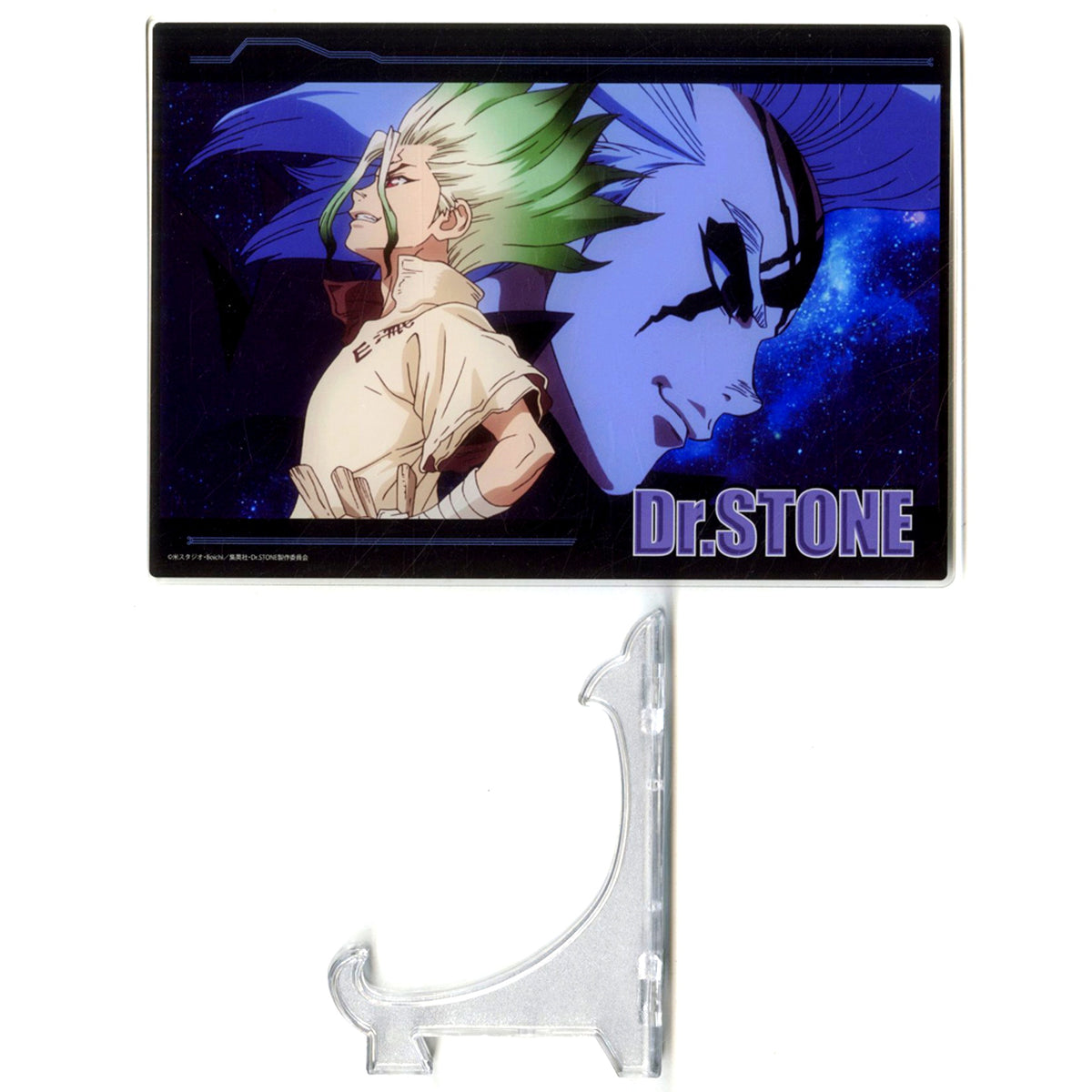 Senku Ishigami & Dr. Xeno 08. Scene Shot Illustration A5 Size Acrylic Art Board Dr. STONE [USED]