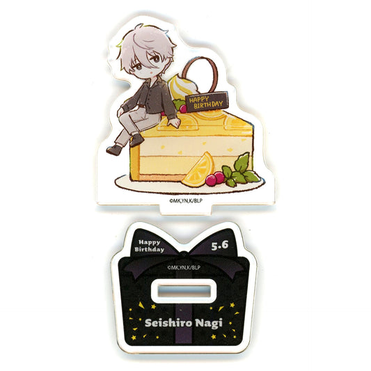Seishiro Nagi 14. Birthday Ver. GraffArt Illustration Acrylic Petit Stand Blue Lock [USED]