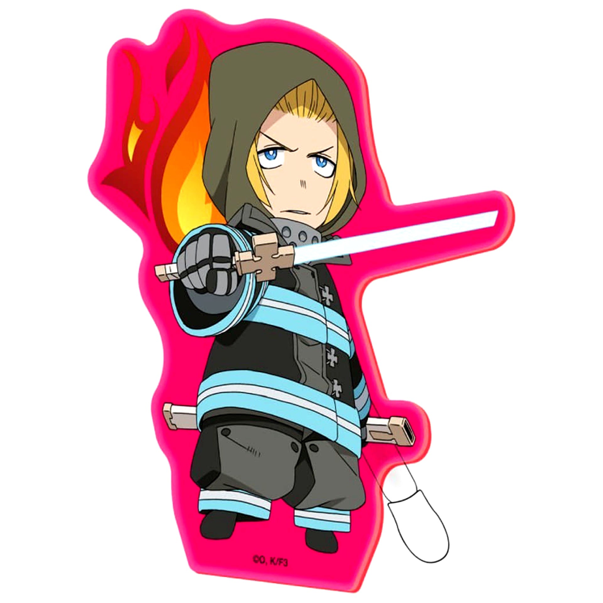 Arthur Boyle Fire Force Season 3 DokoSta Acrylic Stand Fluorescent Ver. [USED]