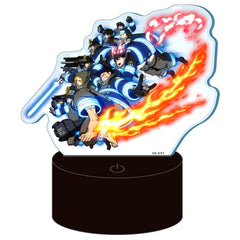 Fire Force Season 3 Key Visual LED Acrylic Stand [USED]