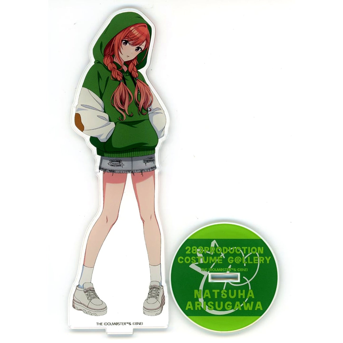 Natsuha Arisugawa The Idolmaster Shiny Colors Acrylic Stand COSTUME GALLERY Exhibition Hoodie Bonus [USED]