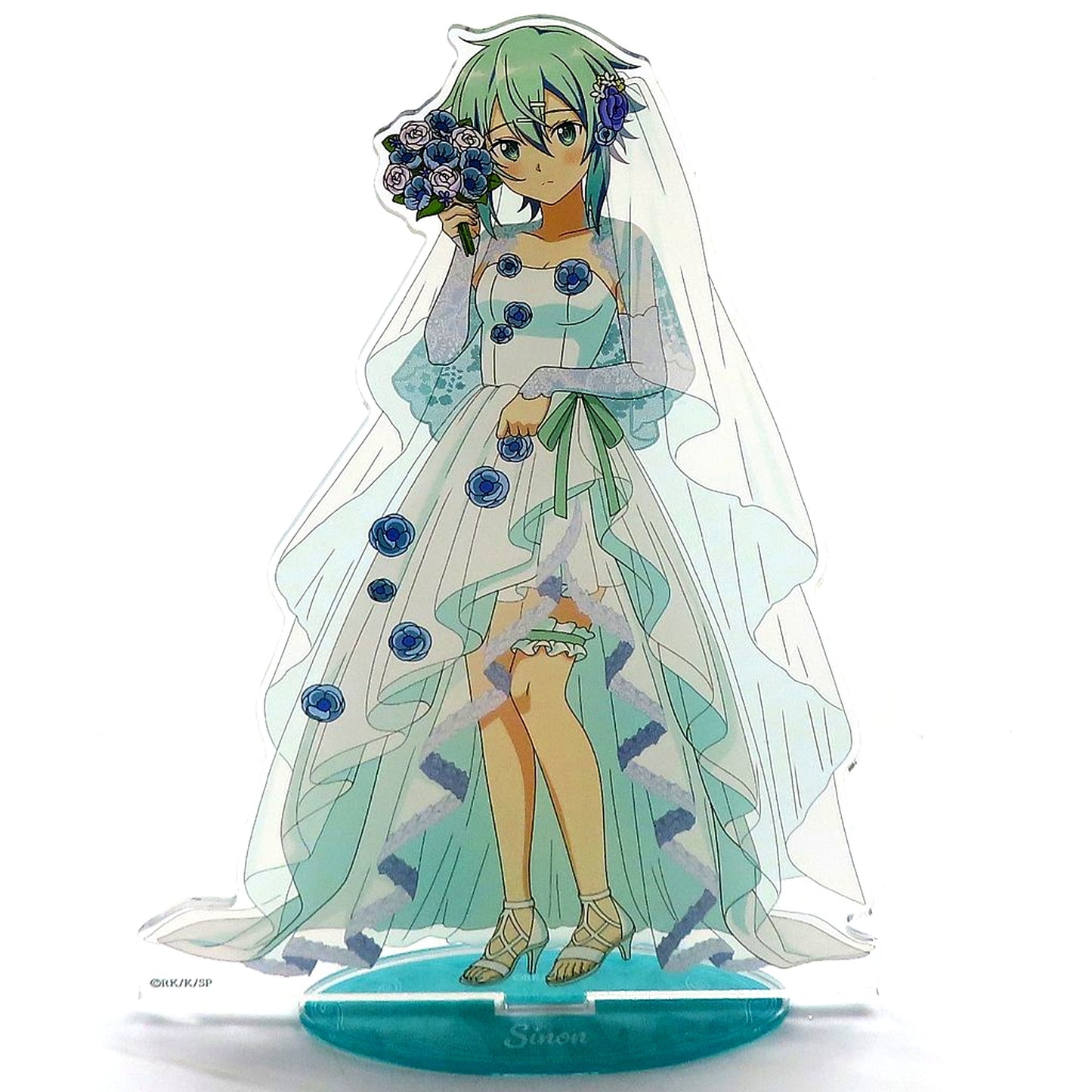Sinon Illustration Wedding Dress Ver. Sword Art Online Acrylic Stand Large POP UP SHOP 2025 [USED]