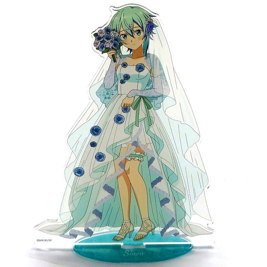 Sinon Illustration Wedding Dress Ver. Sword Art Online Acrylic Stand Large POP UP SHOP 2025 [USED]