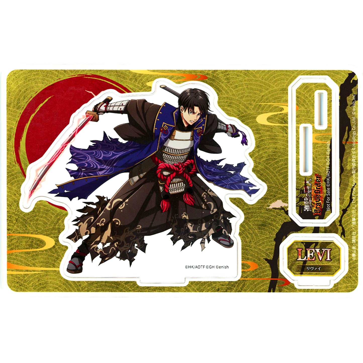 Levi Ackerman Ukiyo Outfit Attack on Titan Brave Order Golden Great Advance Festival Goods Campaign Part 2 Winning Item Acrylic Stand [USED]