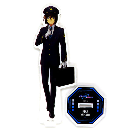 Kira Yamato Mobile Suit Gundam SEED FREEDOM Drawn Acrylic Stand JR Central Oshi Tabi x Gundam Series Journey with Gundam Part 2 [USED]