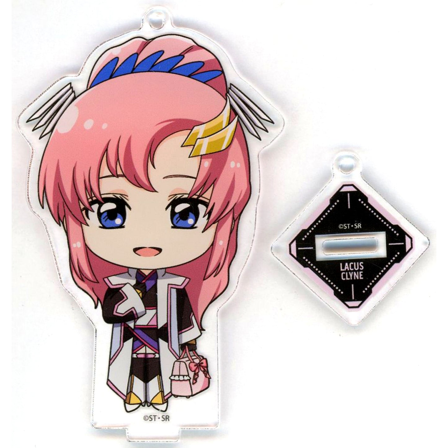 Lacus Clyne Mobile Suit Gundam SEED FREEDOM Mini Chibi Trading Acrylic Stand Keychain JR Central Oshitabi Journey with Gundam Vol.2 [USED]