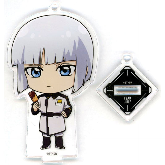 Yzak Joule Mobile Suit Gundam SEED FREEDOM Mini Chibi Trading Acrylic Stand Keychain JR Central Oshitabi Journey with Gundam Vol.2 [USED]