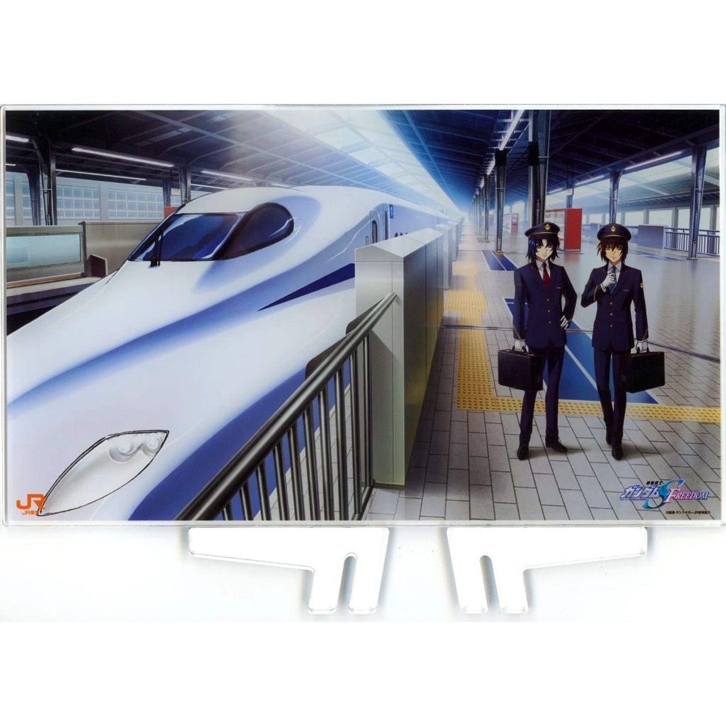 Kira Yamato & Athrun Zala Mobile Suit Gundam SEED FREEDOM JR Tokai Oshi Tabi x Gundam Series Journey with Gundam Vol. 2 Key Visual Acrylic Panel [USED]