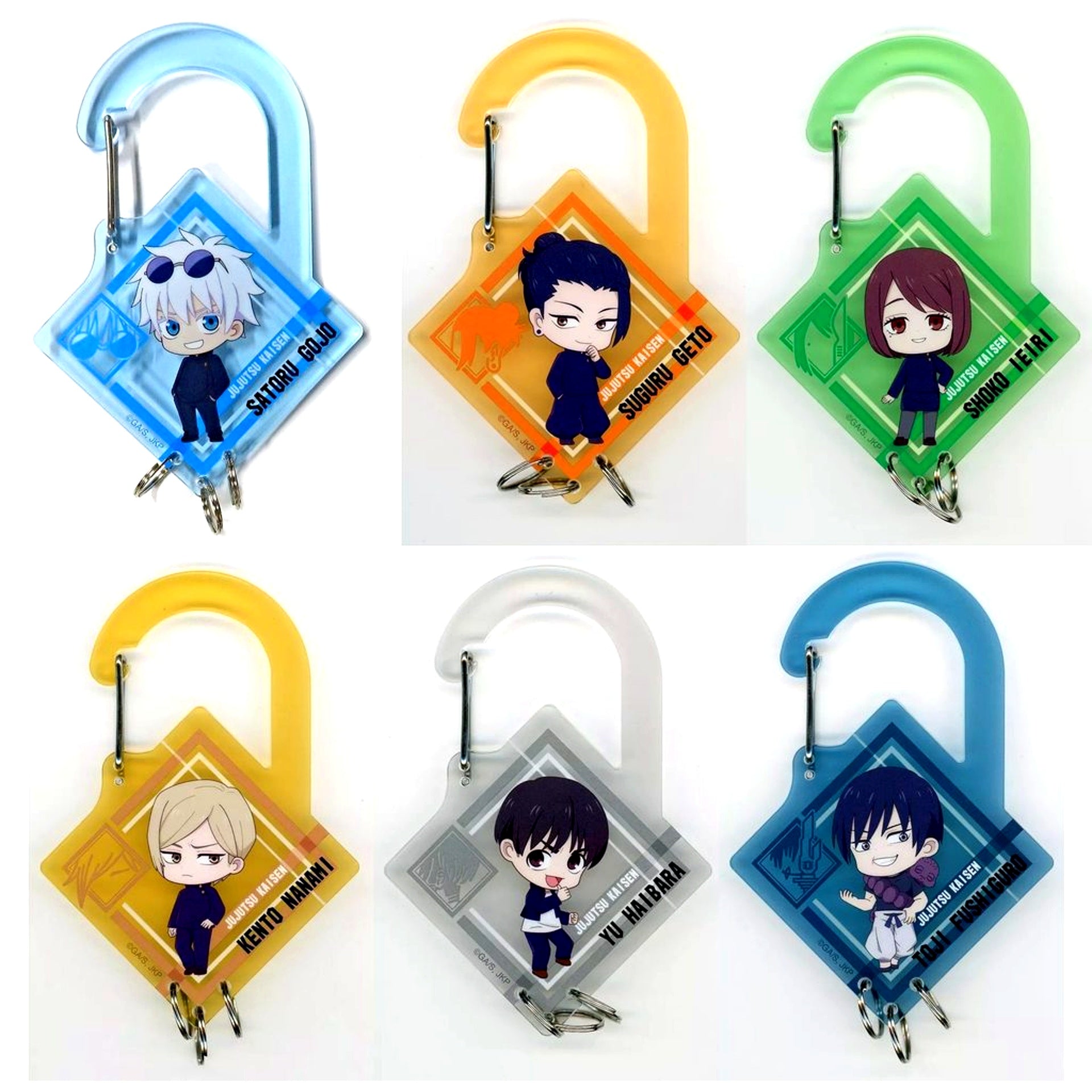 Set of 6 Theatrical Compilation Jujutsu Kaisen Hidden Inventory Premature Death Acrylic Carabiner Collection Theater Goods [USED]
