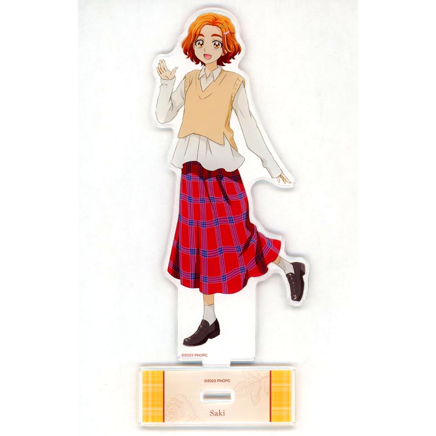 Saki Hyuga Power of Hope: PreCure Full Bloom POP UP SHOP in TOWER RECORDS Newly Drawn Illustration Trad Style Ver BIG Acrylic Stand [USED]