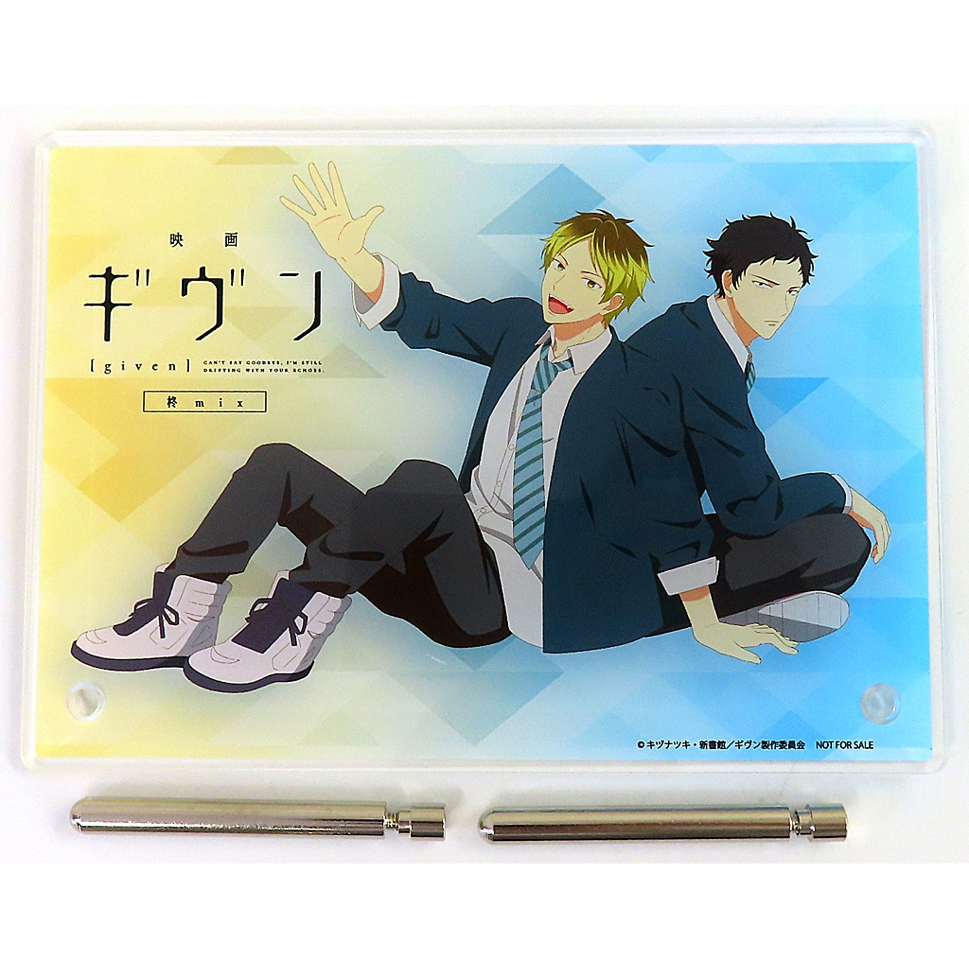 Hiiragi Kashima & Shizusumi Yagi A6 Acrylic Plate Blu-ray/DVD Movie given Hiiragi mix Seven Net Shopping Bonus [USED]