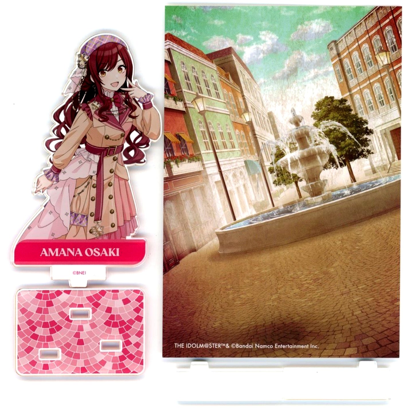 Amana Osaki The Idolm@ster Shiny Colors ECHOES 04 Acrylic Stand with Background Sheet [USED]