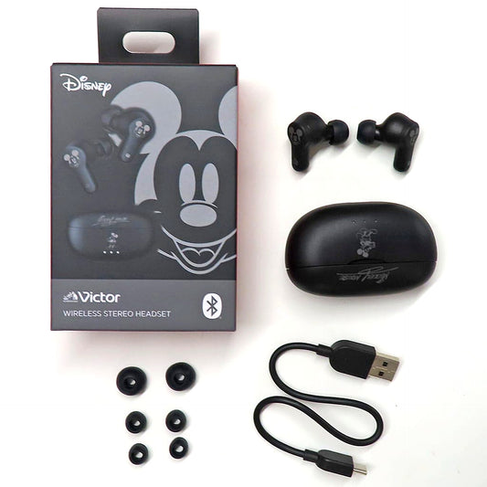 Mickey Mouse Disney x Victor True Wireless Earbuds Enjoy Music Disney Store Limited [USED]