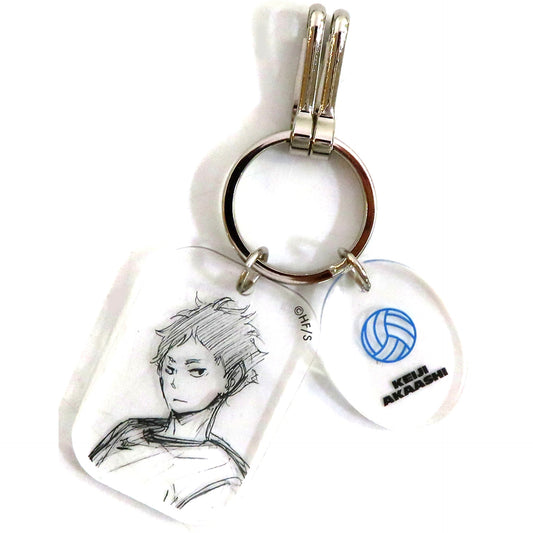 Keiji Akaashi Haikyu!! FAN PARK Clear Base Keychain Vol.1 [USED]