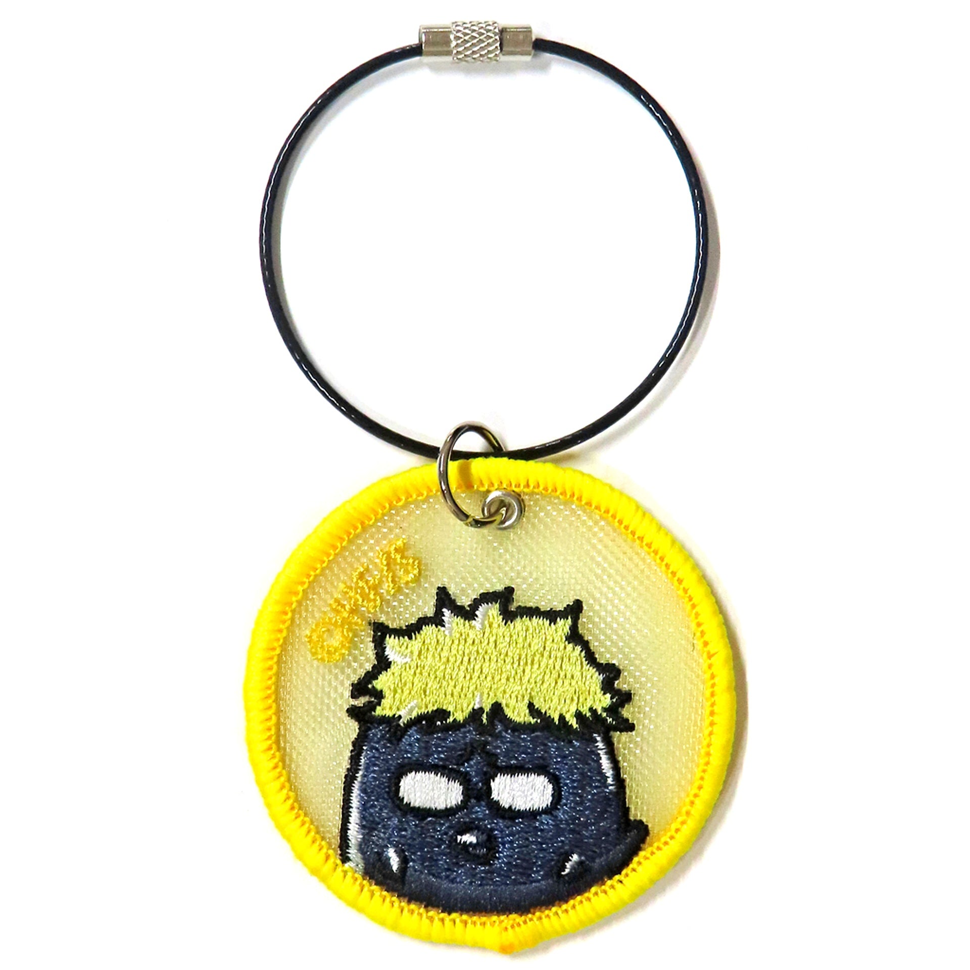 Kei Tsukishima Haikyu!! FAN PARK Mesh Embroidery Keychain Collection Animal Ver. [USED]