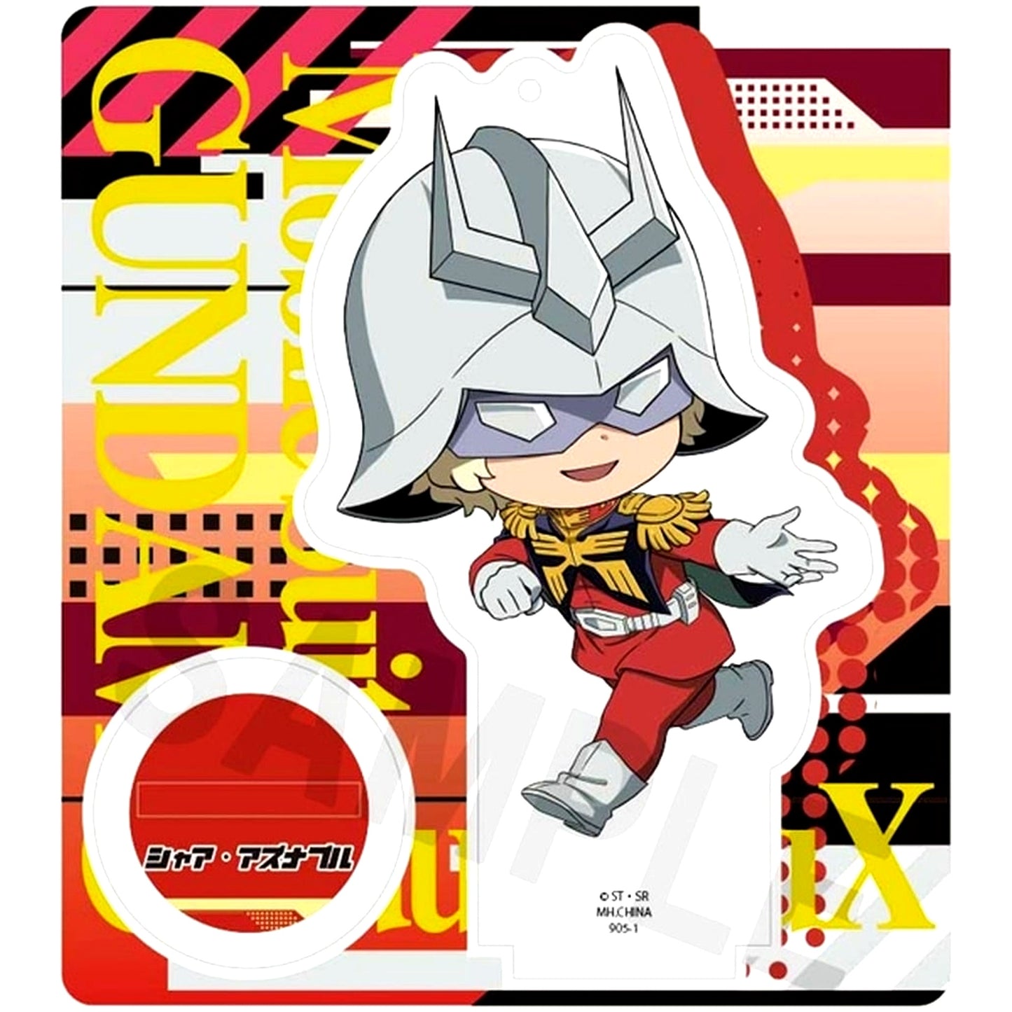 Char Aznable Mobile Suit Gundam Silver Phantom Tokotoko Acrylic Stand [USED]