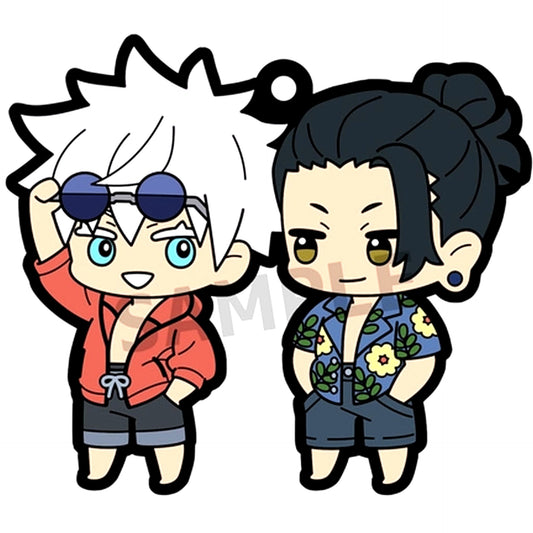 Satoru Gojo & Suguru Geto Okinawa Ver. Jujutsu Kaisen Rubber Mascot Buddy Colle Vol.4 Hidden Inventory [USED]