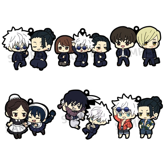 Set of 6 Jujutsu Kaisen Rubber Mascot Buddy Colle Vol.4 Hidden Inventory Premature Death [USED]