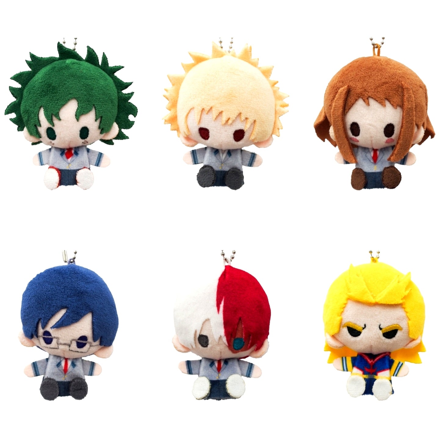 Set of 6 My Hero Academia Plush Mascot [USED]