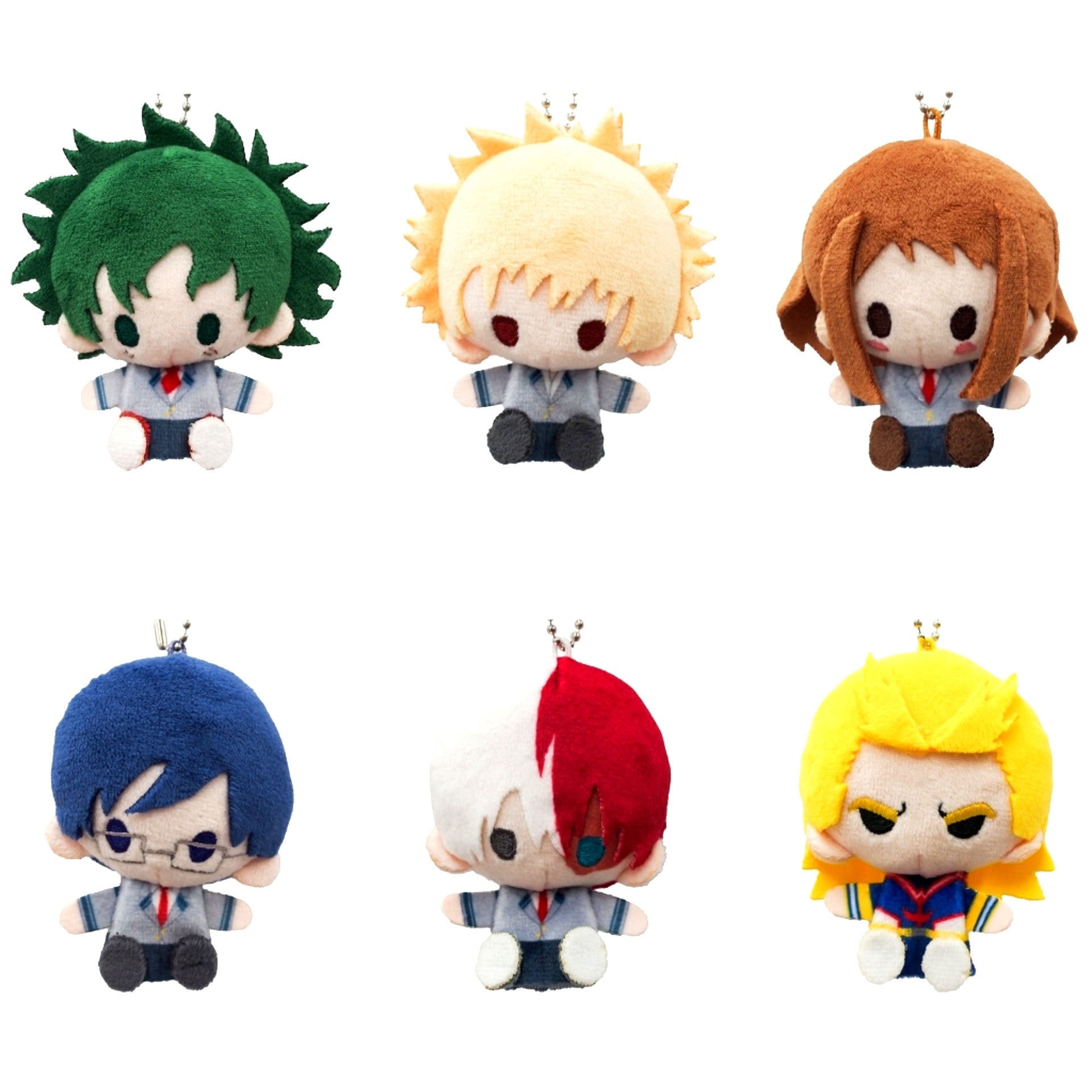 Set of 6 My Hero Academia Plush Mascot [USED]