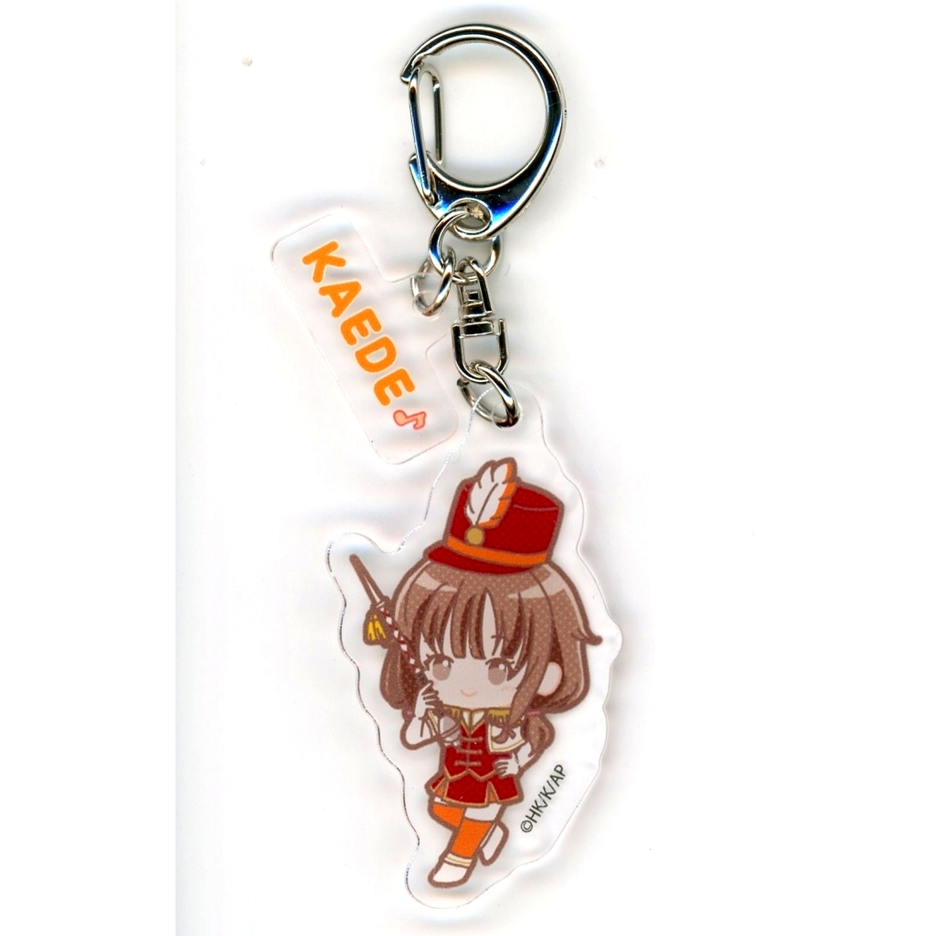 Kaede Azusagawa 01. Rascal Does Not Dream Series POP UP SHOP in TOWER RECORDS Acrylic Keychain with Parts Marching Band Ver. POP Art Illustration [USED]