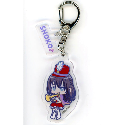 Shoko Makinohara 01. Rascal Does Not Dream Series POP UP SHOP in TOWER RECORDS Acrylic Keychain with Parts Marching Band Ver. POP Art Illustration [USED]