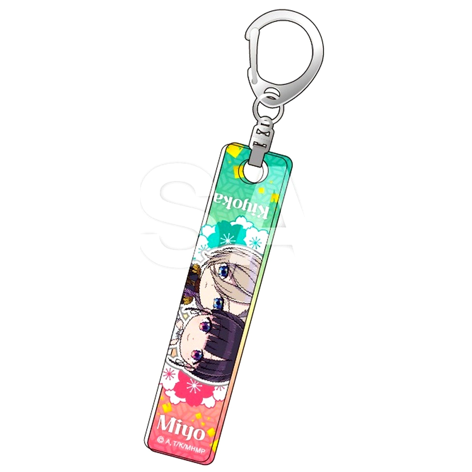 Kiyoka Kudo & Miyo Saimori My Happy Marriage Trading Bar Keychain 5 [USED]
