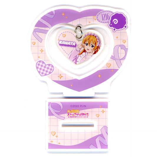 Kanata Konoe Love Live! Nijigasaki High School Idol Club Heart Shaped Wavy Acrylic Stand Jersey Maid Fair [USED]