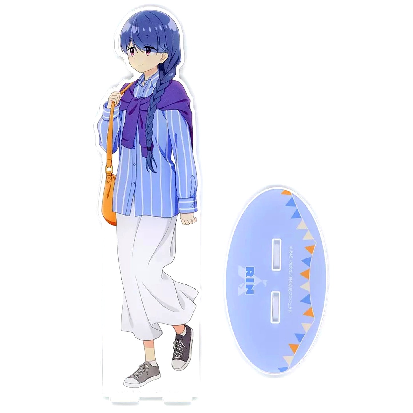 Rin Shima Illustration Walking Ver. Extra Large Acrylic Stand Yuru Camp SEASON 3 Animate Fair [USED]