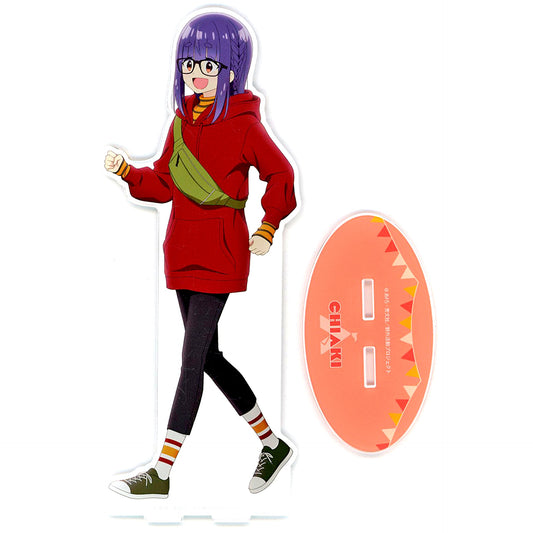 Chiaki Ohgaki Illustration Walking Ver. Extra Large Acrylic Stand Yuru Camp SEASON 3 Animate Fair [USED]