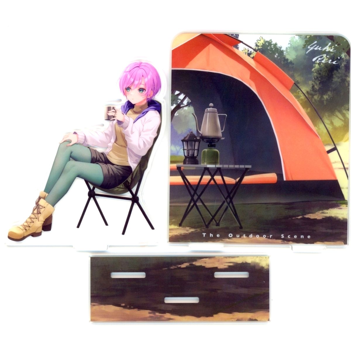 Yuhi Riri Acrylic Diorama Virtual YouTuber Nijisanji The Outdoor Scene [USED]