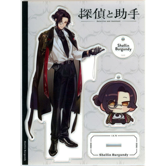 Shellin Burgundy Acrylic Stand Virtual YouTuber Nijisanji Detective and Assistant [USED]