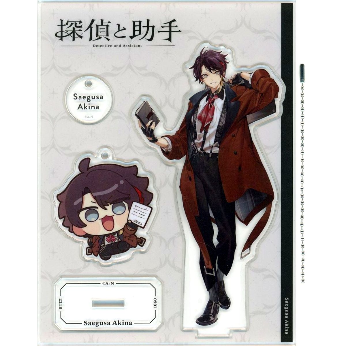 Saegusa Akina Acrylic Stand Virtual YouTuber Nijisanji Detective and Assistant [USED]