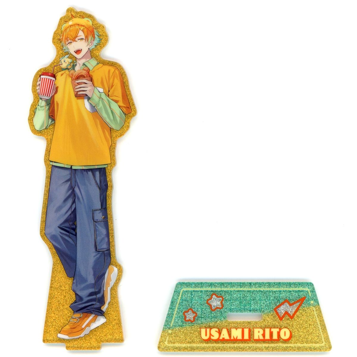 Usami Rito Glitter Acrylic Stand Virtual YouTuber Nijisanji Odekake Oriens [USED]