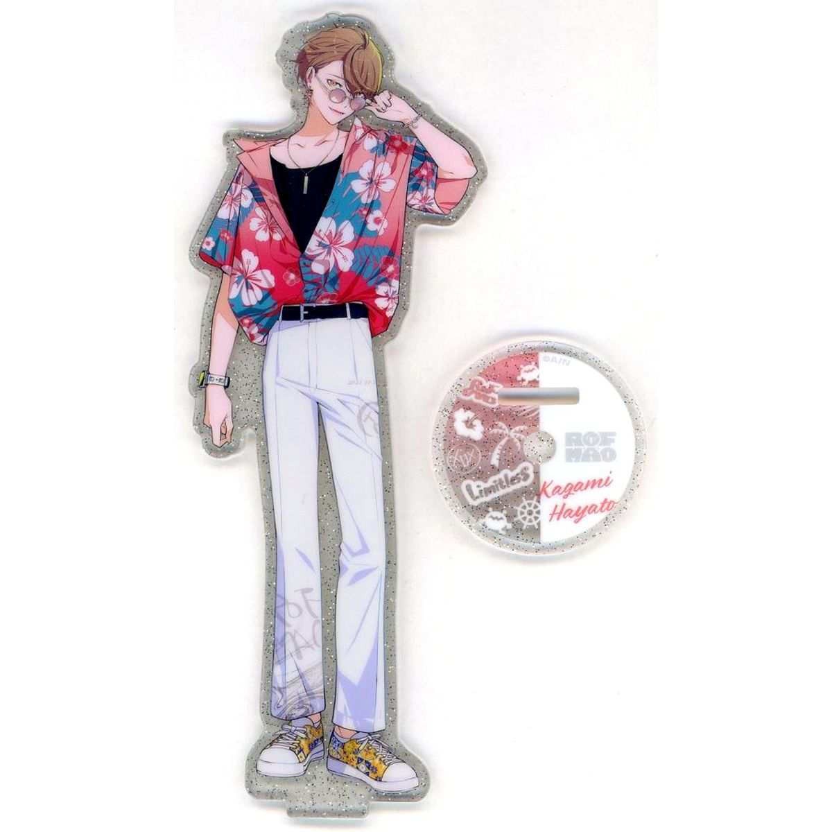 Kagami Hayato Glitter Acrylic Stand Virtual YouTuber Nijisanji ROF-MAO 2nd LIVE Limitless [USED]