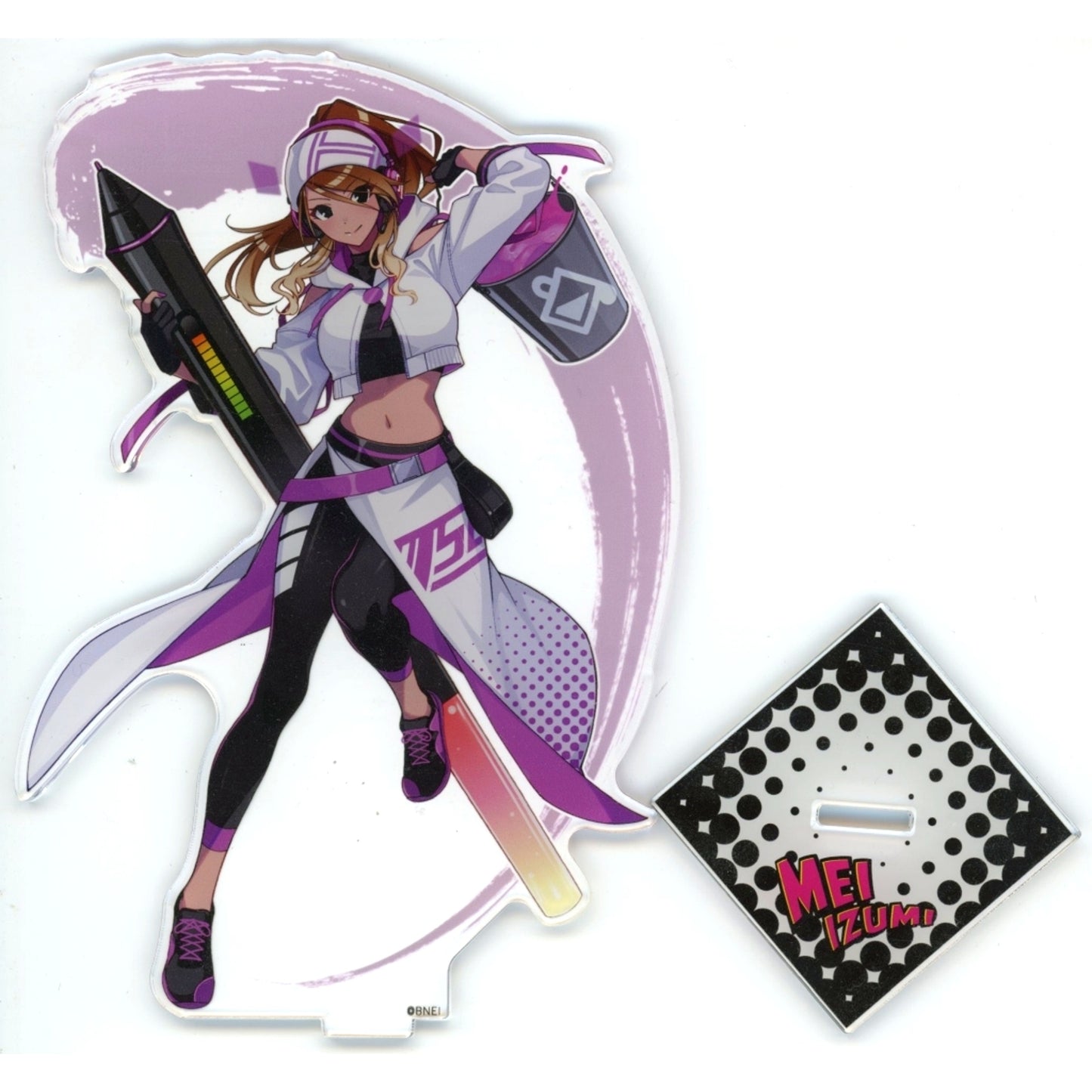 Mei Izumi Idolmaster Shiny Colors Jimuteki Hikari Sora Kiroku Coherent Light TSUTAYA x COMICS POP UP Illustration Acrylic Stand [USED]