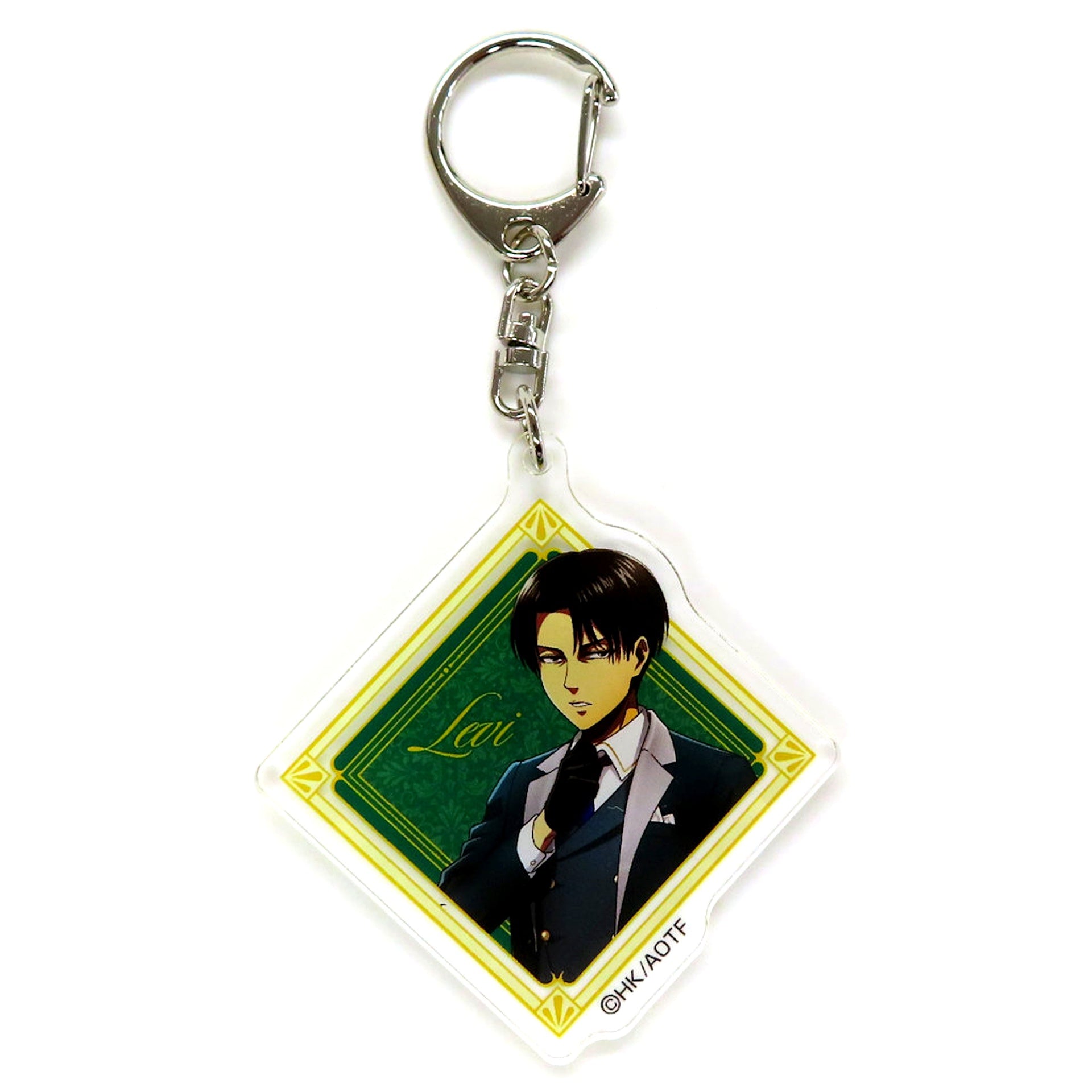 Levi Ackerman Attack on Titan x Don Quijote Drawn Illustration Acrylic Keychain Party Suit [USED]