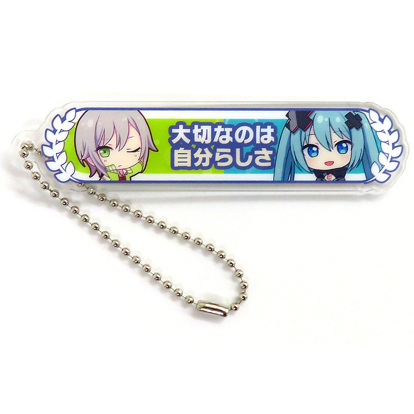 Hinomori Shiho & Hatsune Miku of the Closed World Project Sekai the Movie Acrylic Title Keychain Broken World and Miku Who Cannot Sing Admission Bonus 12th 17th Week [USED]