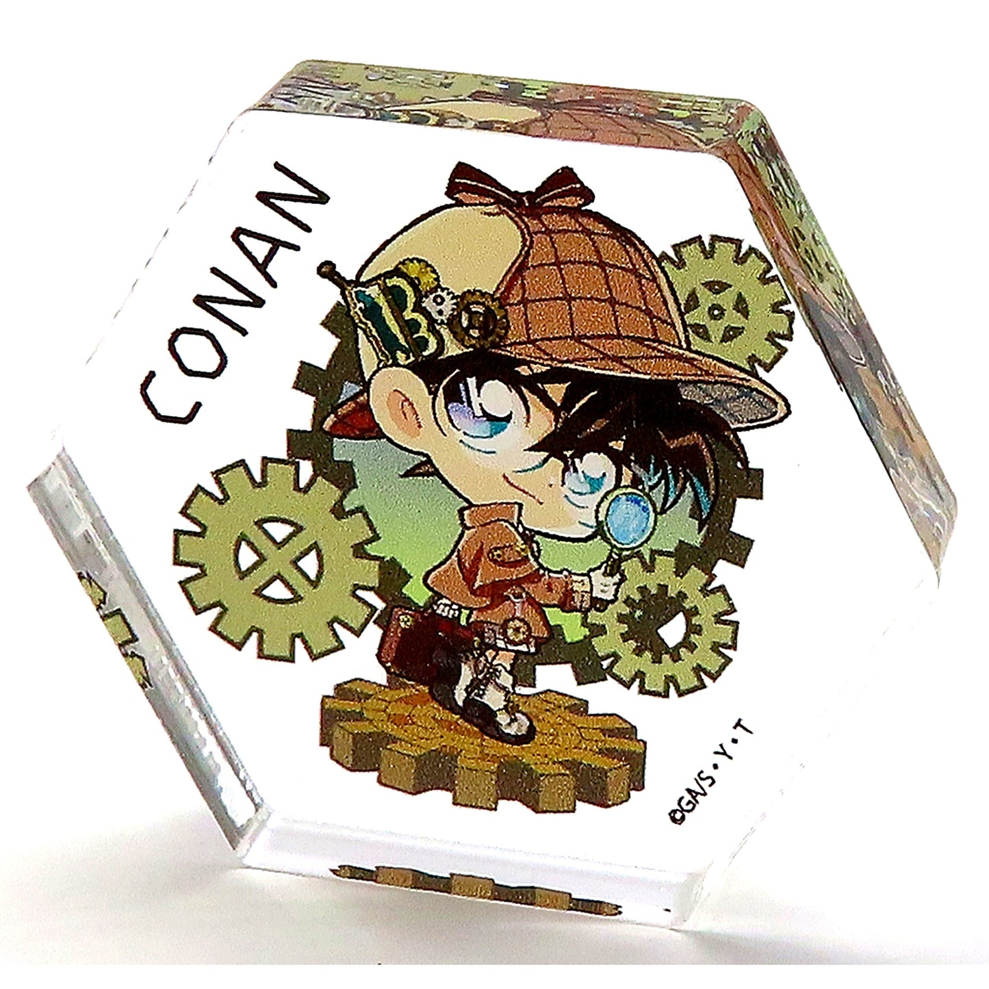 Conan Edogawa Detective Conan Osaka Castle Honjin Special Shop 2025 Trading Acrylic Block Steampunk [USED]